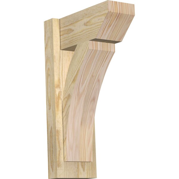 Ekena Millwork Thorton Slat Rough Sawn Outlooker, Douglas Fir, 6"W x 12"D x 20"H OUT06X12X20THR06RDF - main
